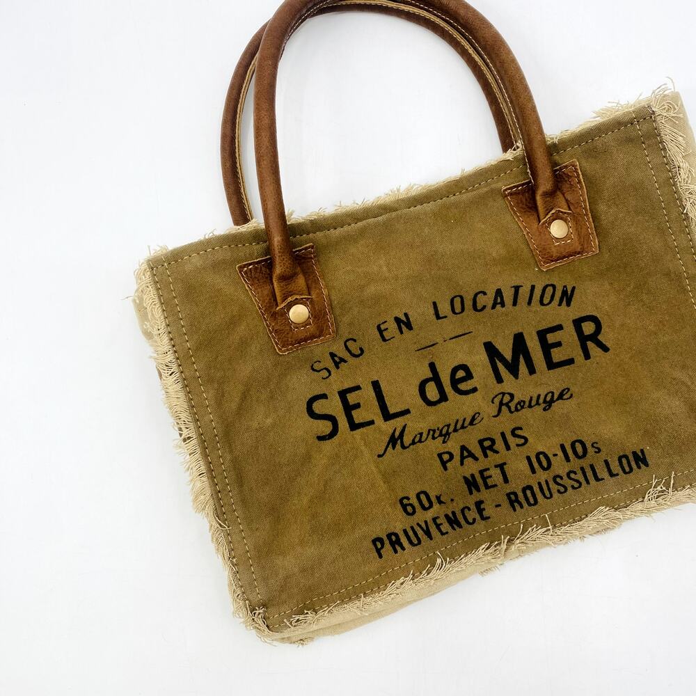 Myra Bag Canvas Rectangle Toe bag